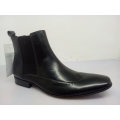 Mens Elastic Band Ankle Boots Black Nx 535